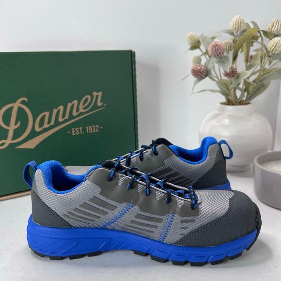 Danner Run Time 3" Composite Non-Metallic Toe Sneaker Gray/Blue 12381 Women 7.5M - Picture 7 of 10